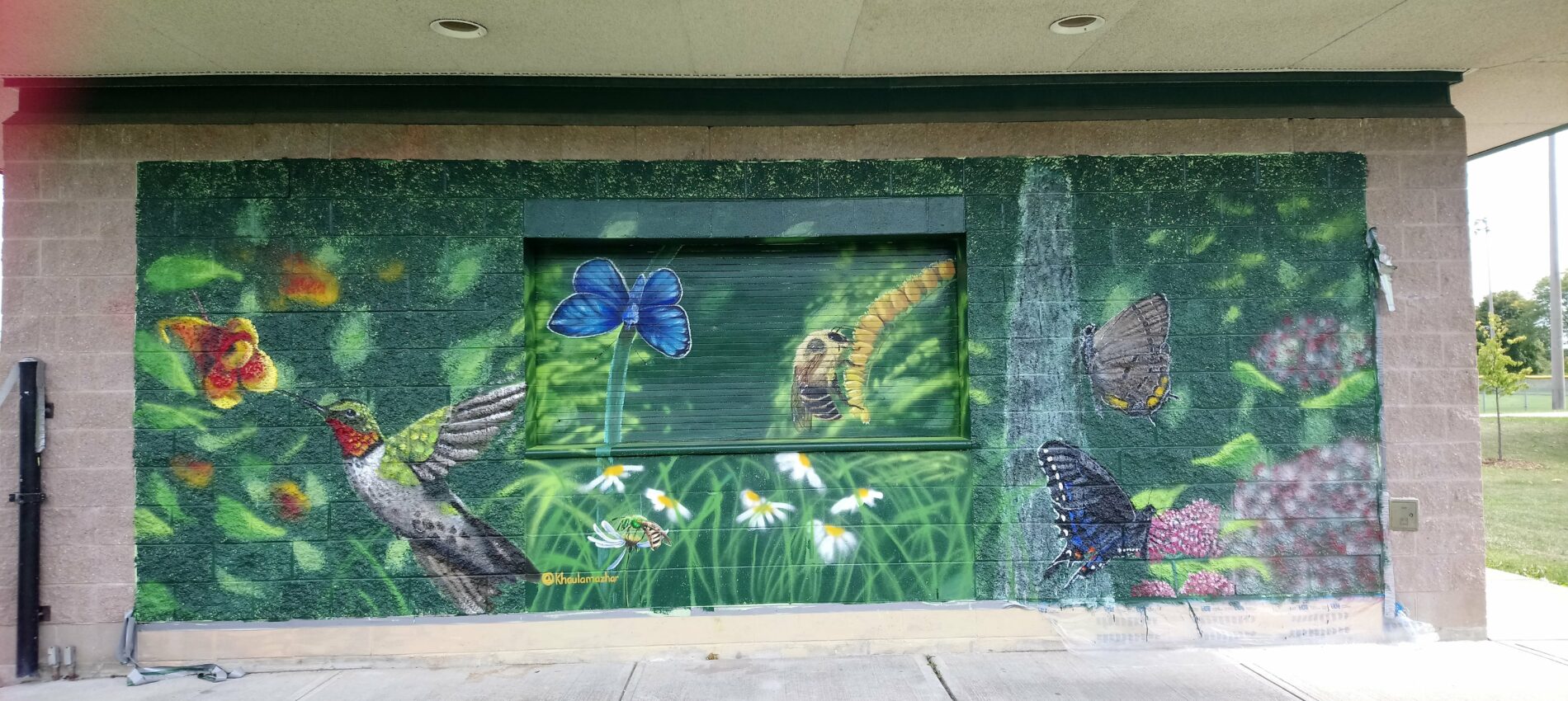 Pollinator’s Paradise Mural (painted through grant awarded by MAC)