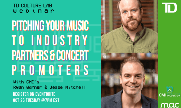 TD Culture Lab – Pitching Your Music to Industry Professionals & Concert Promoters
